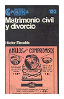 Matrimonio civil y divorcio de  Hector Recalde