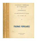 Paginas populares - Ideario Sarmientino - Bibliografia y Cartilla Sarmientinas de  Comision popular de homenaje a Sarmiento