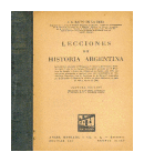 Lecciones de historia argentina de  J. C. Raffo de la Reta
