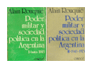 Poder militar y sociedad politica en la Argentina (2 Tomos) de  Alain Rouquie