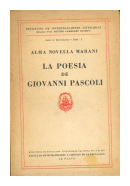 La poesia de Giovanni Pascoli de  Alma Novella Marani