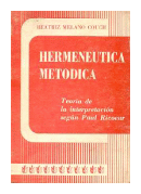 Hermeneutica metodica de  Beatriz Melano Couch