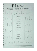 Piano metodologia de la enseanza de  Daniel Lamberti