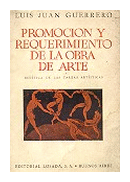 Promocion y requerimiento de la obra de arte de  Juan Luis Guerrero