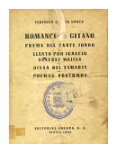 Romancero Gitano - Poema del cante jondo - Tomo 4 de  Federico Garcia Lorca