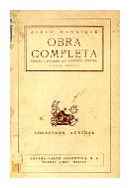 Obra completa (Sin sobrecubierta) de  Jorge Manrique