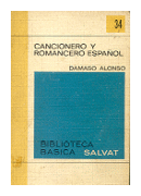 Cancionero y romancero espaol de Damaso Alonso