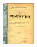 Literatura Cubana de  Gabriel de la Concepcion Valdes - Enrique Pieyro - y otros