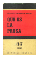 Que es la prosa de  Enrique Anderson Imbert