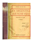 La Argentina que yo he visto de  Manuel Gil De Oto