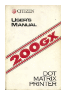User Manual 200gx de  Citizen User Manual