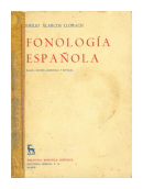 Fonologia española de  Emilio Alarcos Llorach