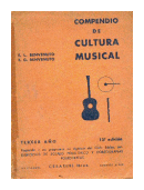 Compendio de cultura musical - Tercer ao de  E. L. Benvenuto - E. G. Benvenuto