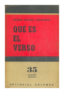 Que es el verso de  Pedro Miguel Obligado