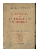 El espiritu de la filosofia moderna de  Josiah Royce