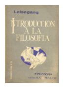 Introduccion a la filosofia de  Leisegang