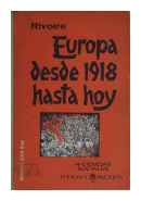 Europa desde 1918 hasta hoy de  Mario Rivoire