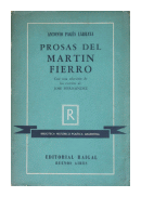 Prosas del Martn Fierro de  Antonio Pags Larraya