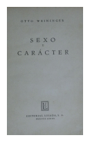 Sexo y carácter de  Otto Weininger