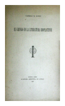 El gringo en la literatura rioplatense de  Carmelo M. Bonet