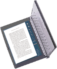 libro en laptop